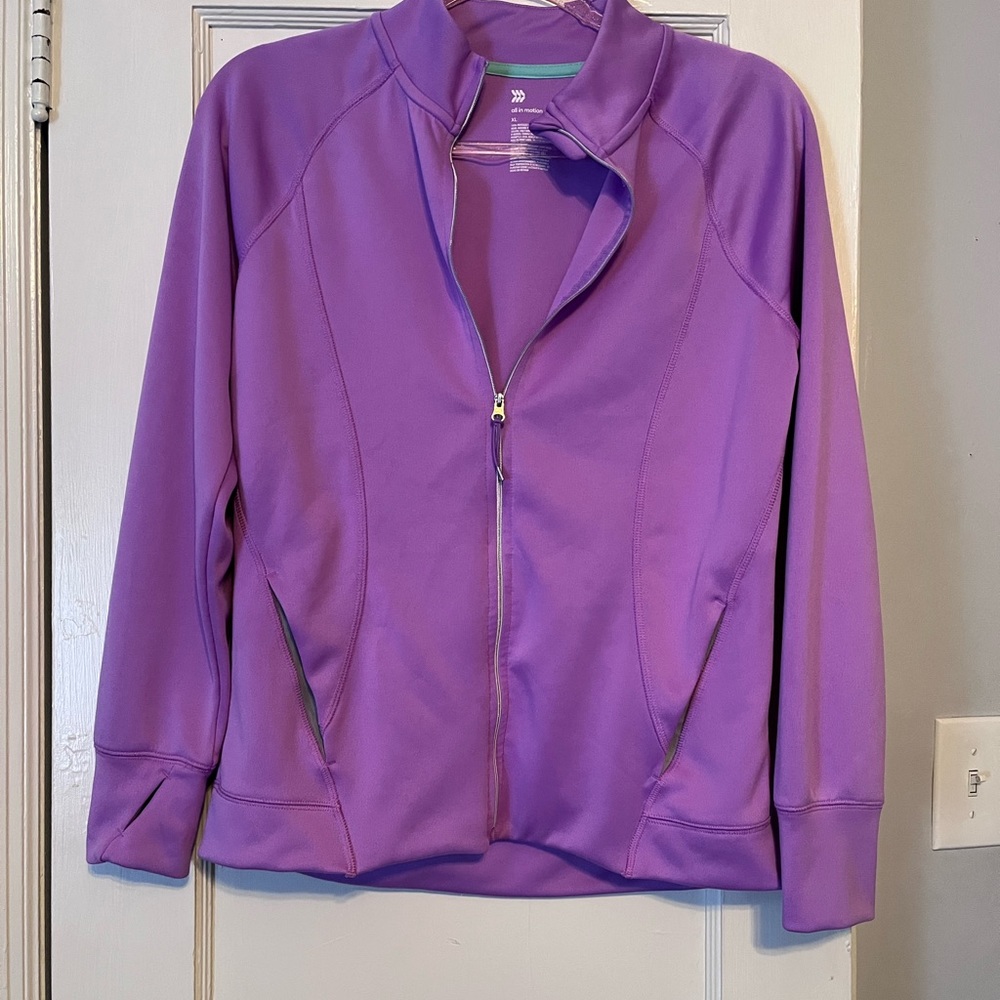Girls Size XLarge(14-16) Purple Zippered Jacket